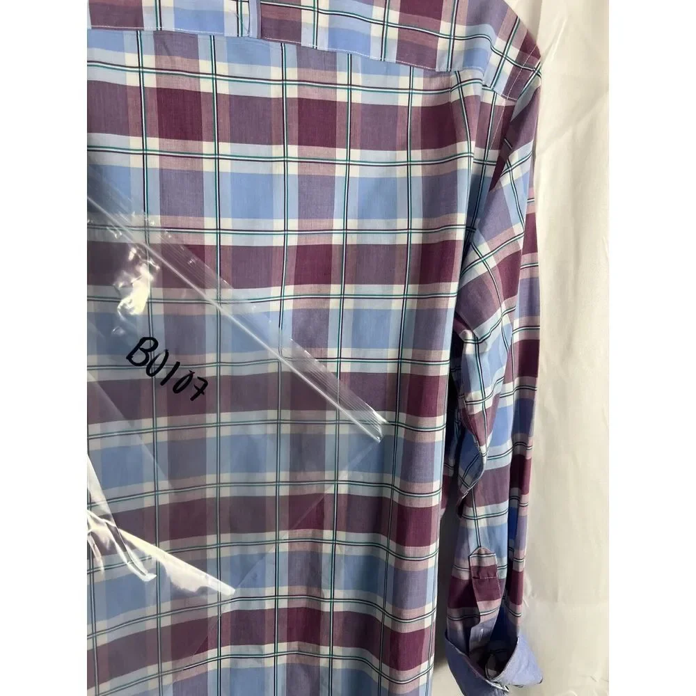 Banana Republic‎ Mens Shirt Medium Plaid Camden Fit Long Sleeve Button Up